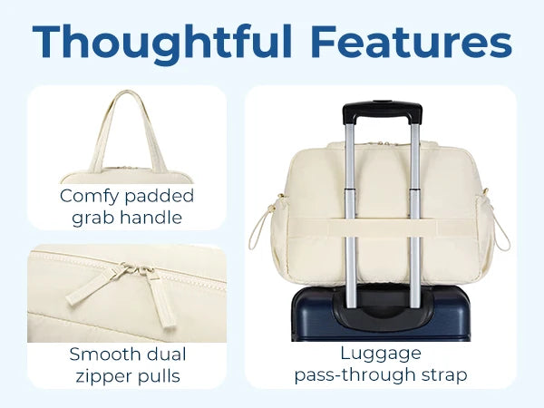 Water-Resistant Travel Shoulder Bag – Multi-Use Duffel with Trolley Sleeve - Willen
