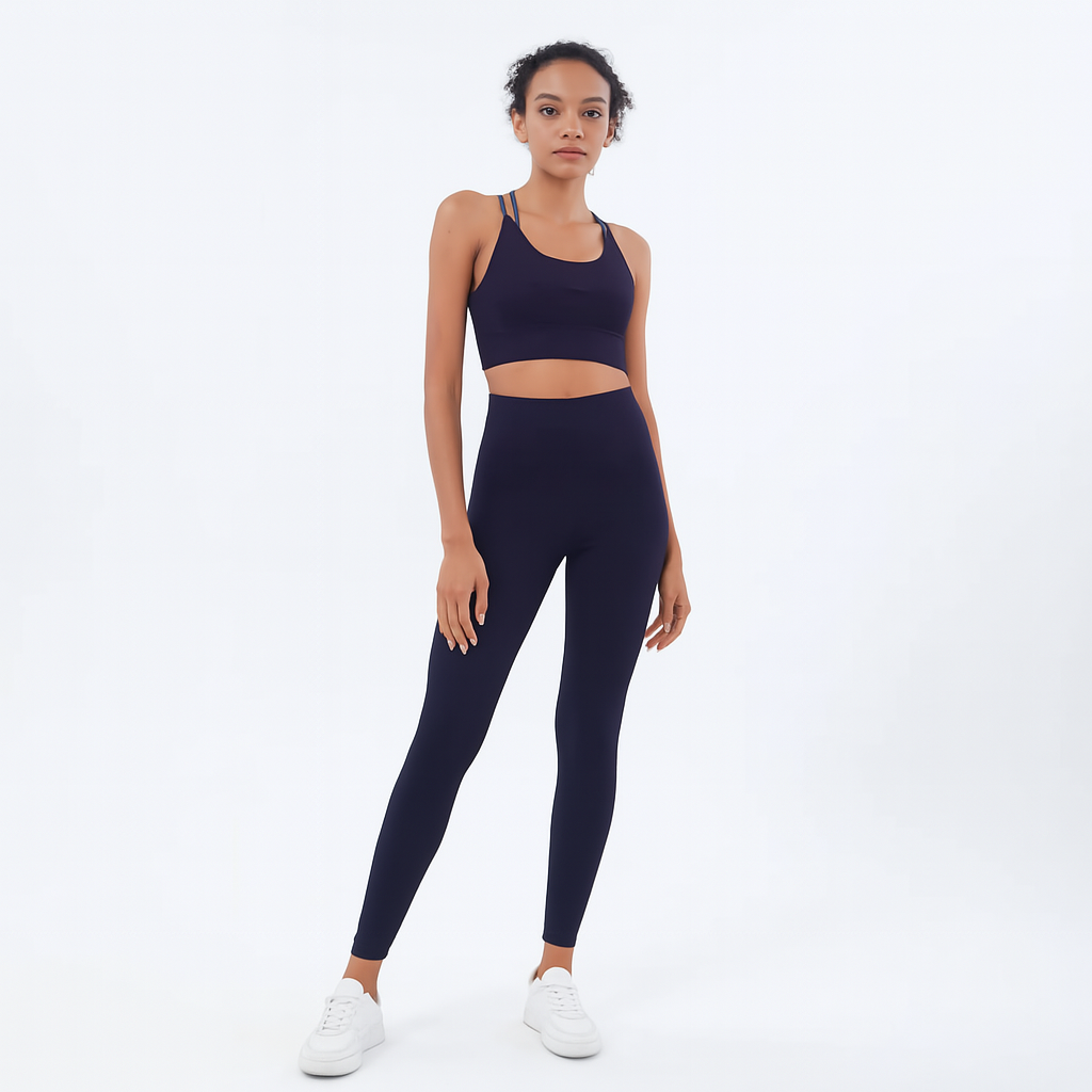 2-Piece Yoga & Fitness Set – High-Waist, Seamless Nylon - Willen