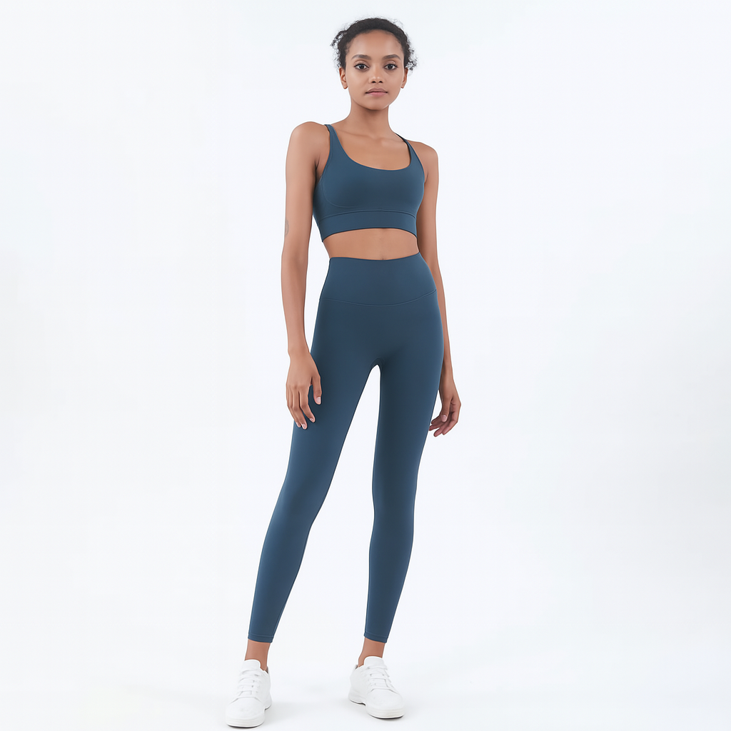 2-Piece Yoga & Fitness Set – High-Waist, Seamless Nylon - Willen