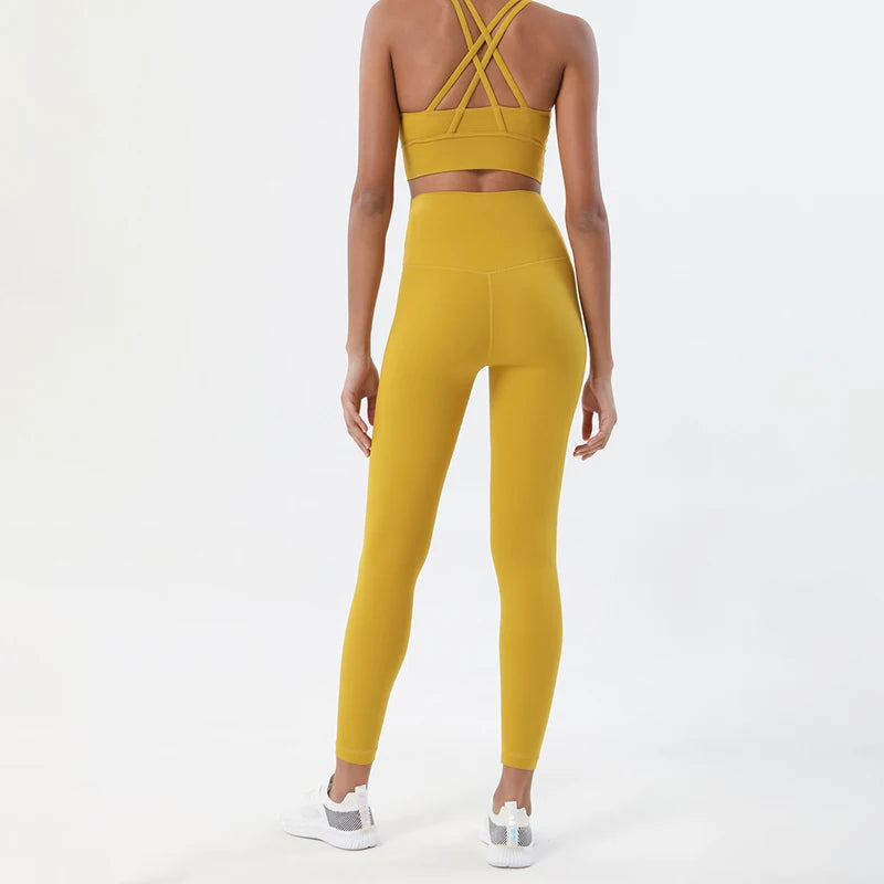 2-Piece Yoga & Fitness Set – High-Waist, Seamless Nylon - Willen