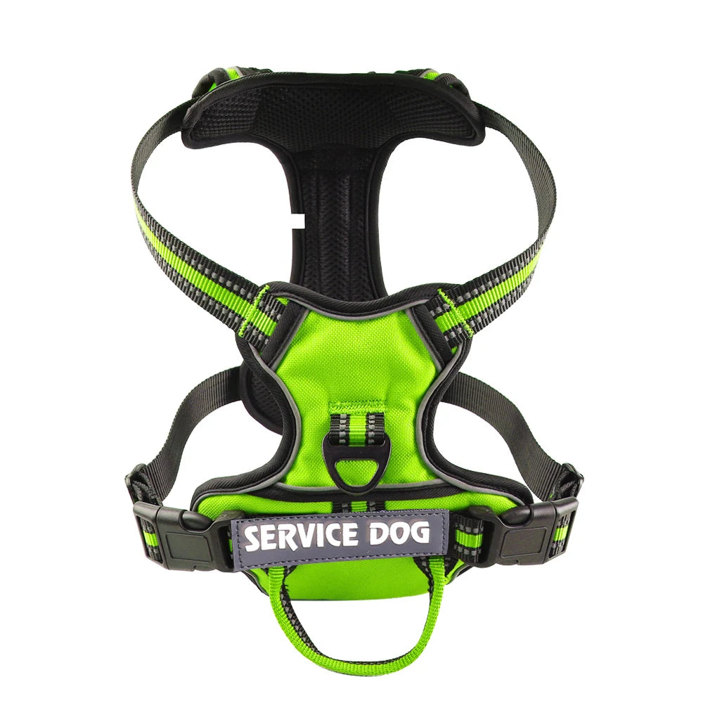 Reflective Adjustable Dog Harness – Breathable, Padded, with Custom Patch - Willen