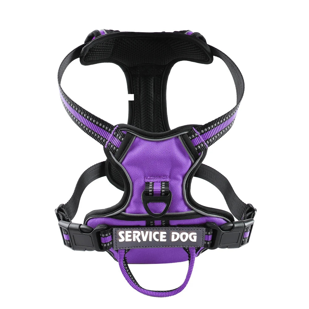 Reflective Adjustable Dog Harness – Breathable, Padded, with Custom Patch - Willen