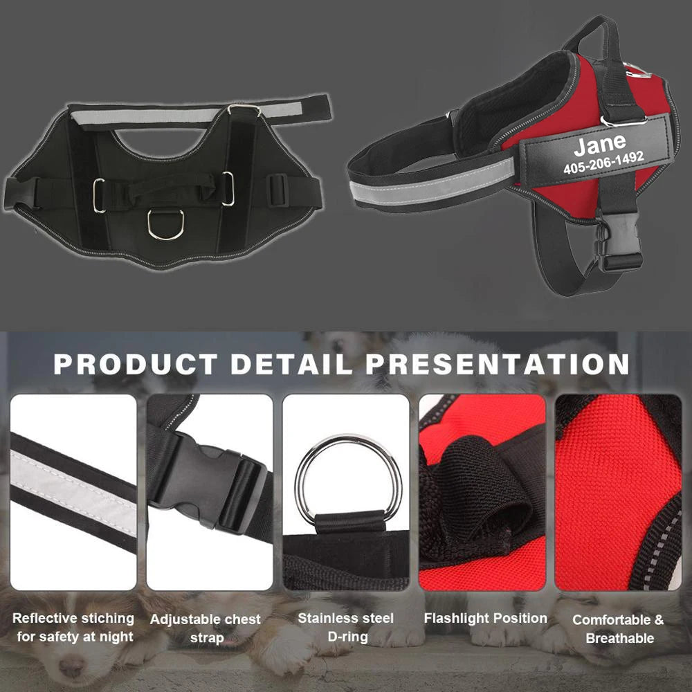 Reflective Dog Harness – Adjustable, Breathable, Padded - Willen