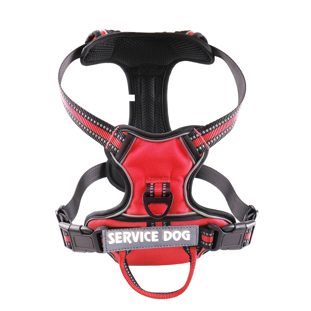 Reflective Adjustable Dog Harness – Breathable, Padded, with Custom Patch - Willen