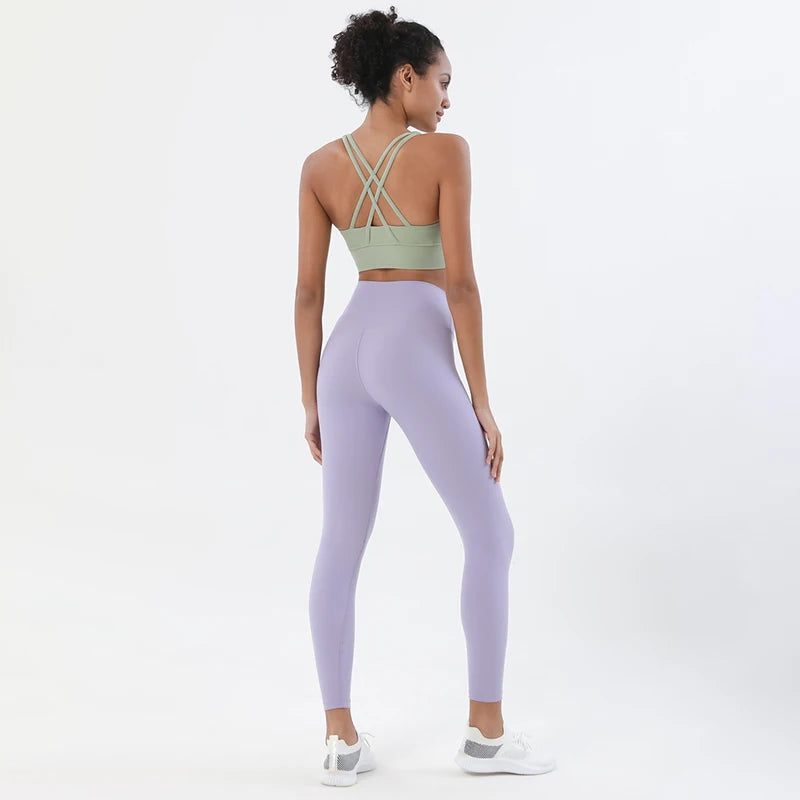 2-Piece Yoga & Fitness Set – High-Waist, Seamless Nylon - Willen