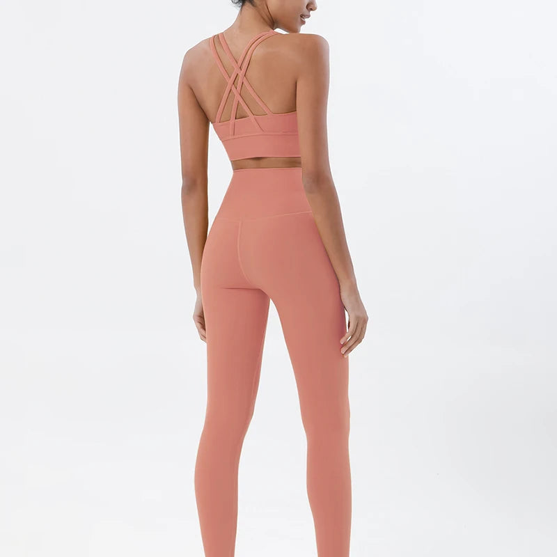 2-Piece Yoga & Fitness Set – High-Waist, Seamless Nylon - Willen