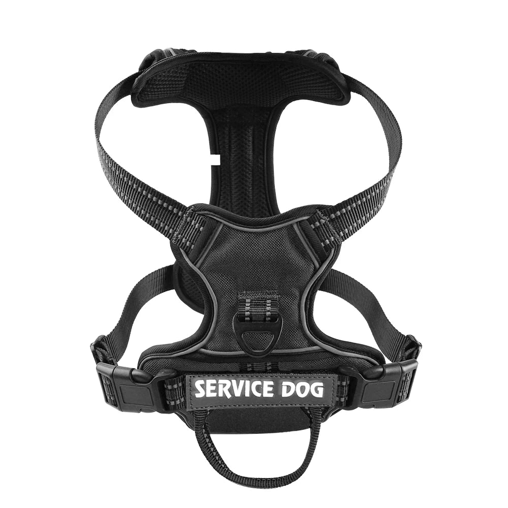 Reflective Adjustable Dog Harness – Breathable, Padded, with Custom Patch - Willen