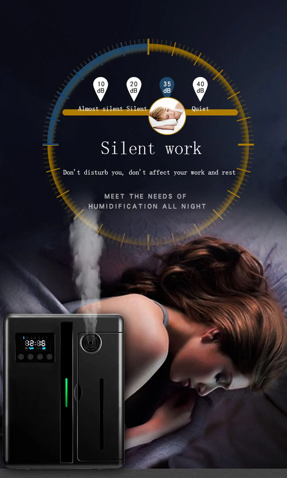Aroma Diffuser for Large Spaces – Wall Mount, 160ml, Bluetooth Control - Willen