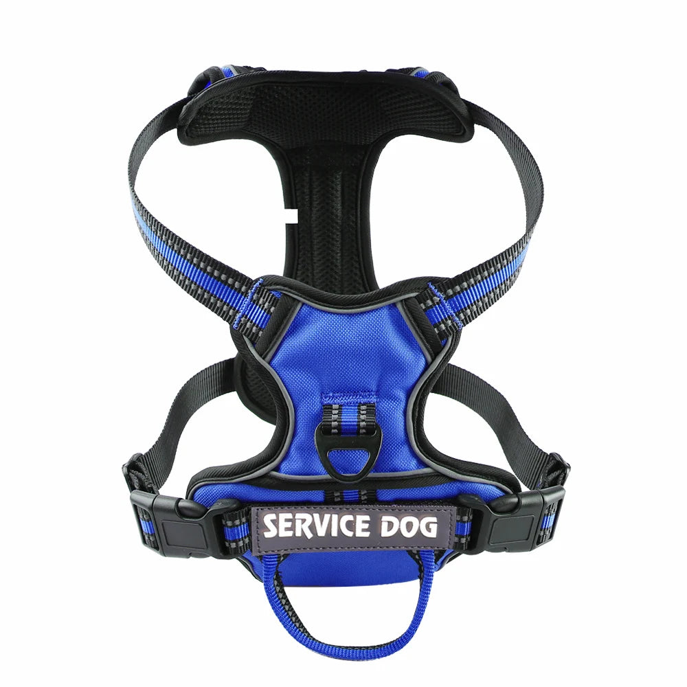Reflective Adjustable Dog Harness – Breathable, Padded, with Custom Patch - Willen