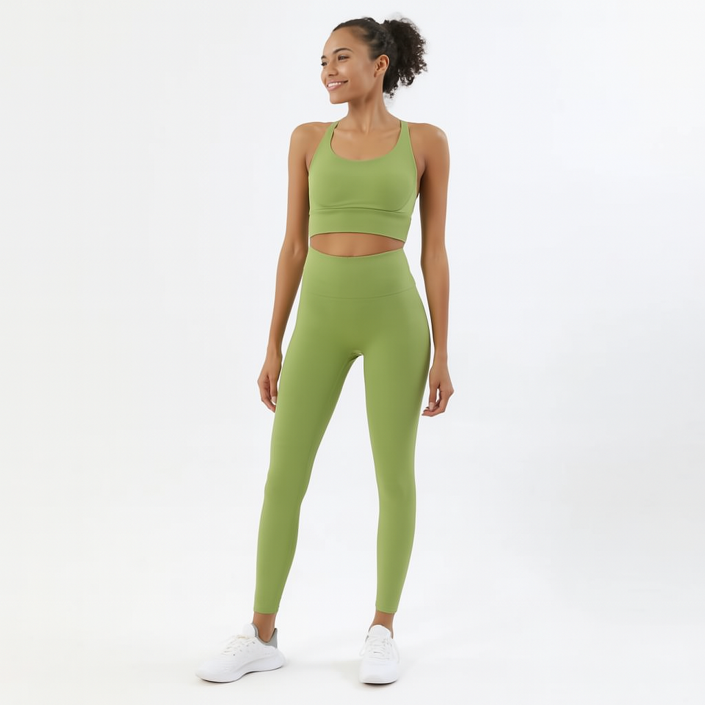 2-Piece Yoga & Fitness Set – High-Waist, Seamless Nylon - Willen