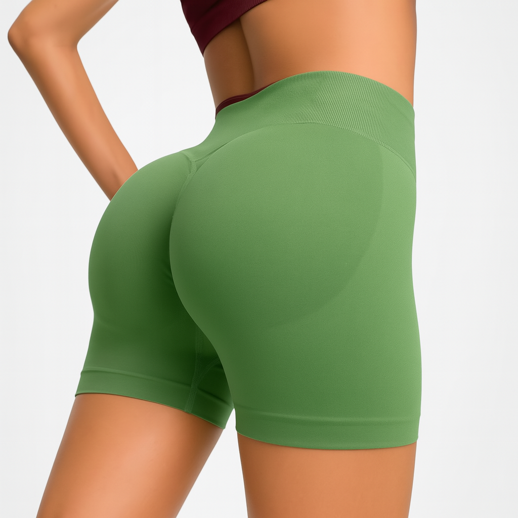 RibFlex Seamless Biker Shorts – High-Waisted Fit with Ribbed Waistband - Willen