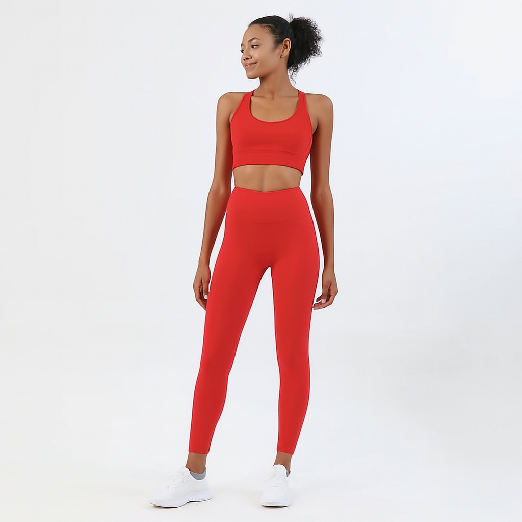2-Piece Yoga & Fitness Set – High-Waist, Seamless Nylon - Willen