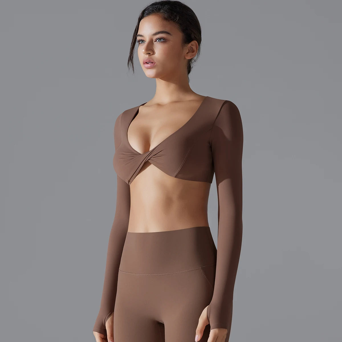 Long Sleeve Sports Bra – Quick-Dry, Breathable Fit for Yoga & Gym - Willen