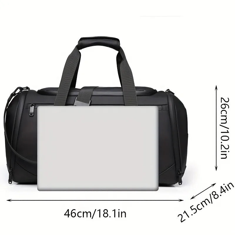 Large Travel Duffel Bag – Oxford Weekender with Wet Pocket & Multi-Compartments - Willen