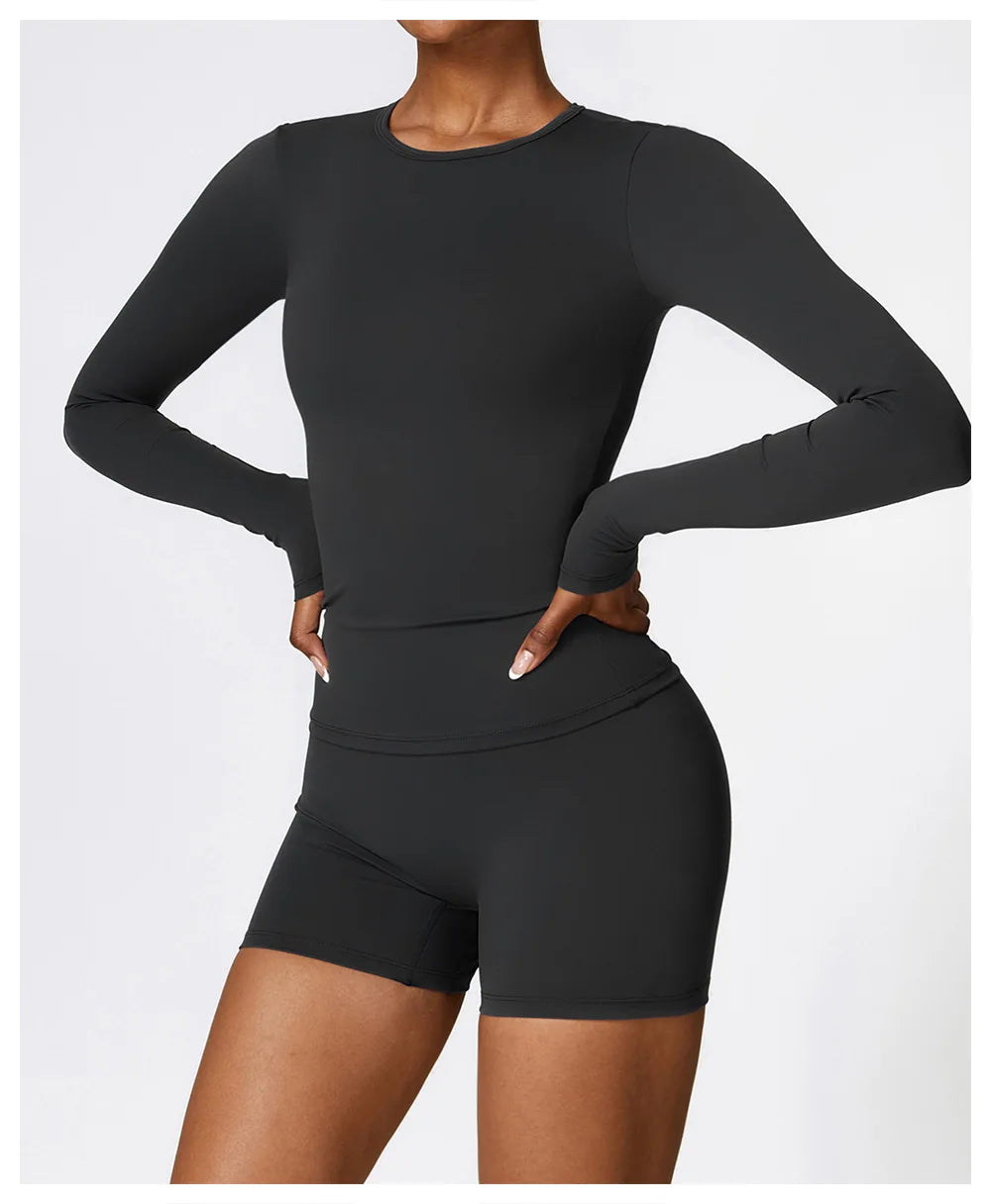 Seamless 2-Piece Yoga & Fitness Set – Nylon, Breathable - Willen