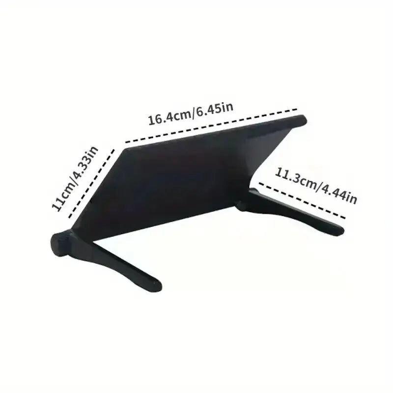 Screen-Top Clamp Shelf – Tool-Free Mount, Black ABS - Willen