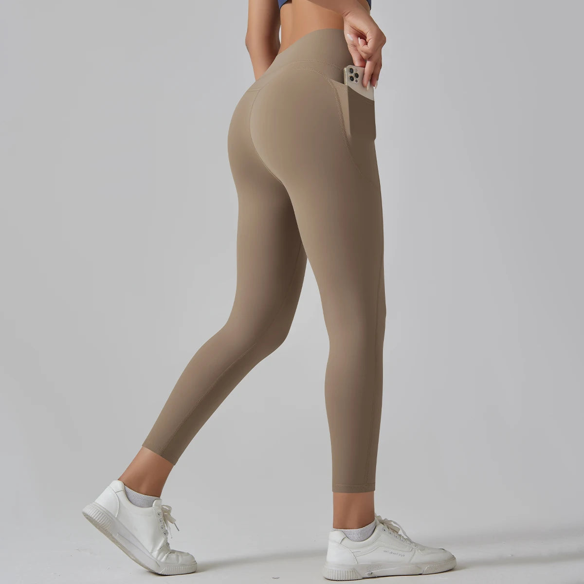 High-Waist Yoga Pants – Breathable Nylon-Spandex, Ankle-Length - Willen
