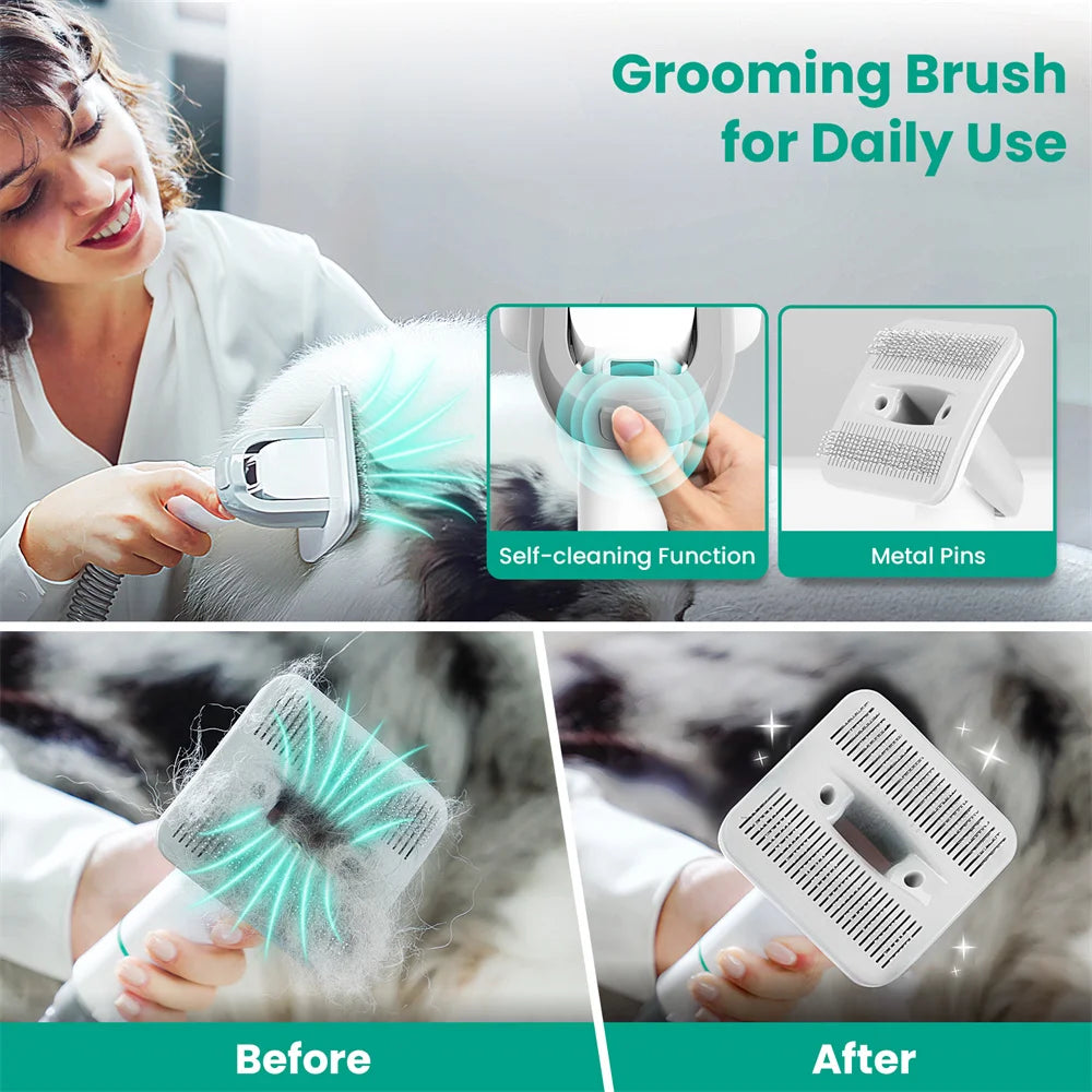 All-in-One Pet Grooming Kit with Built-In Vacuum - Willen