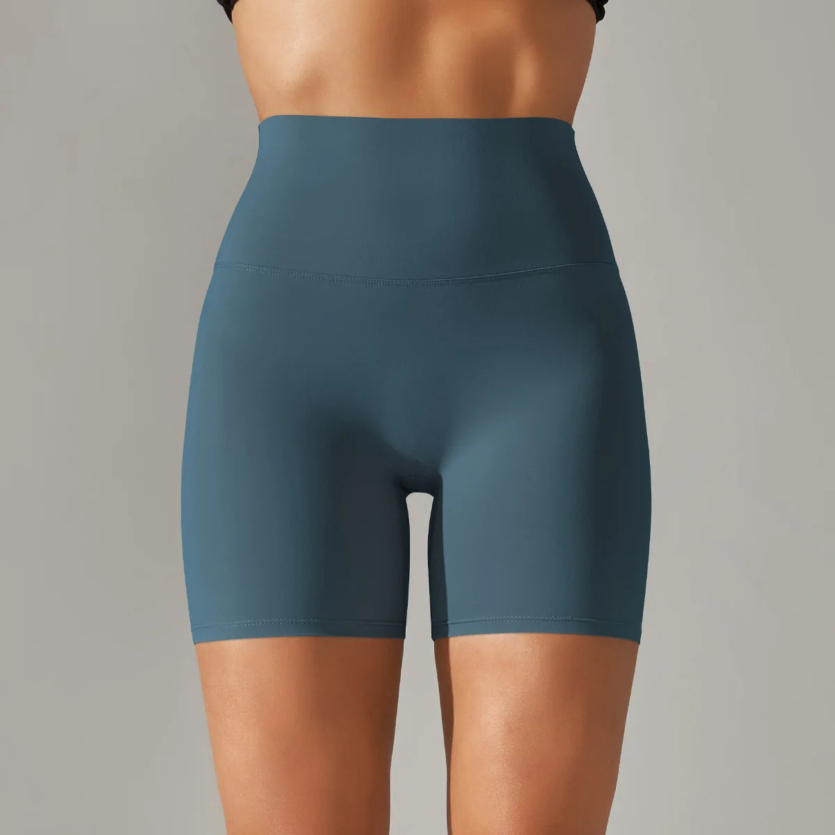 High-Waist Yoga Shorts – Seamless Nylon-Spandex Activewear for Women - Willen