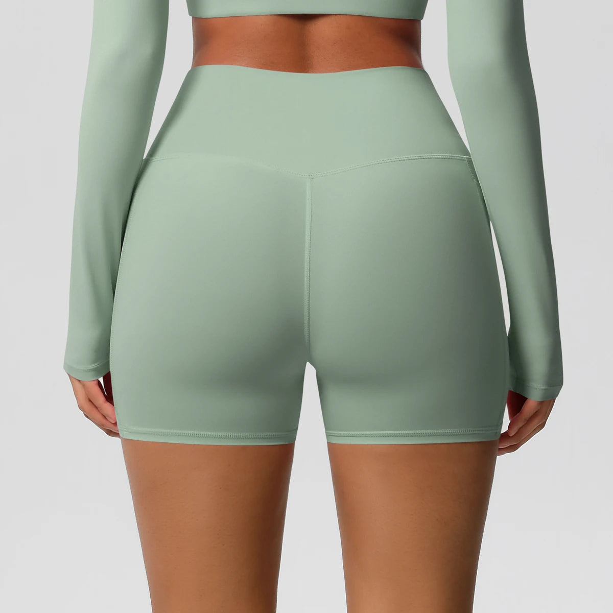High-Waist Cycling & Gym Shorts – Quick-Dry Fabric with Pockets - Willen