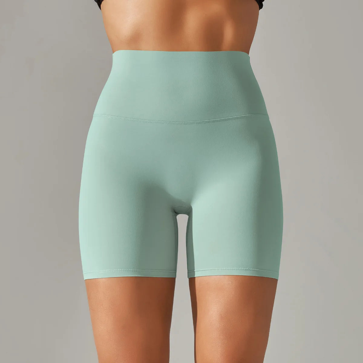 High-Waist Yoga Shorts – Seamless Nylon-Spandex Activewear for Women - Willen