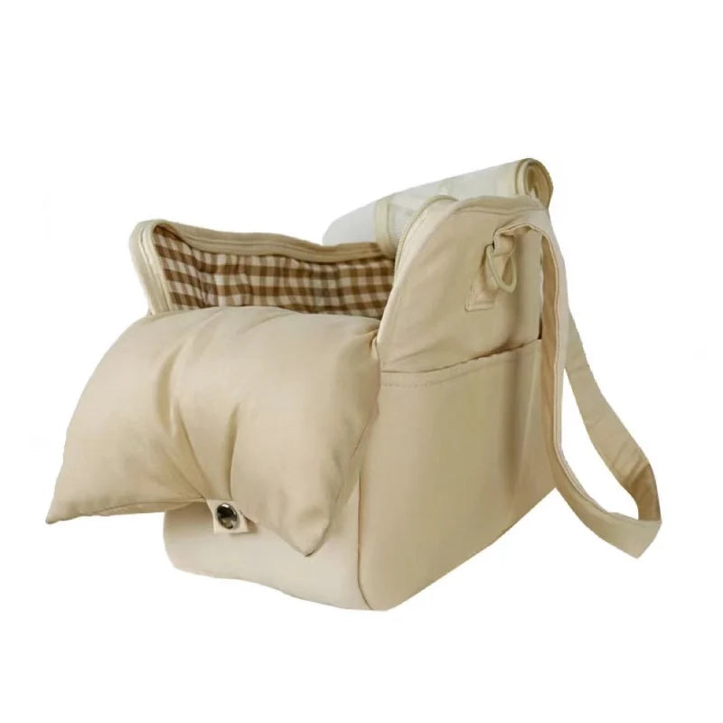Travel Shoulder Bag for Small Pets – Cotton Sling with Support Base - Willen