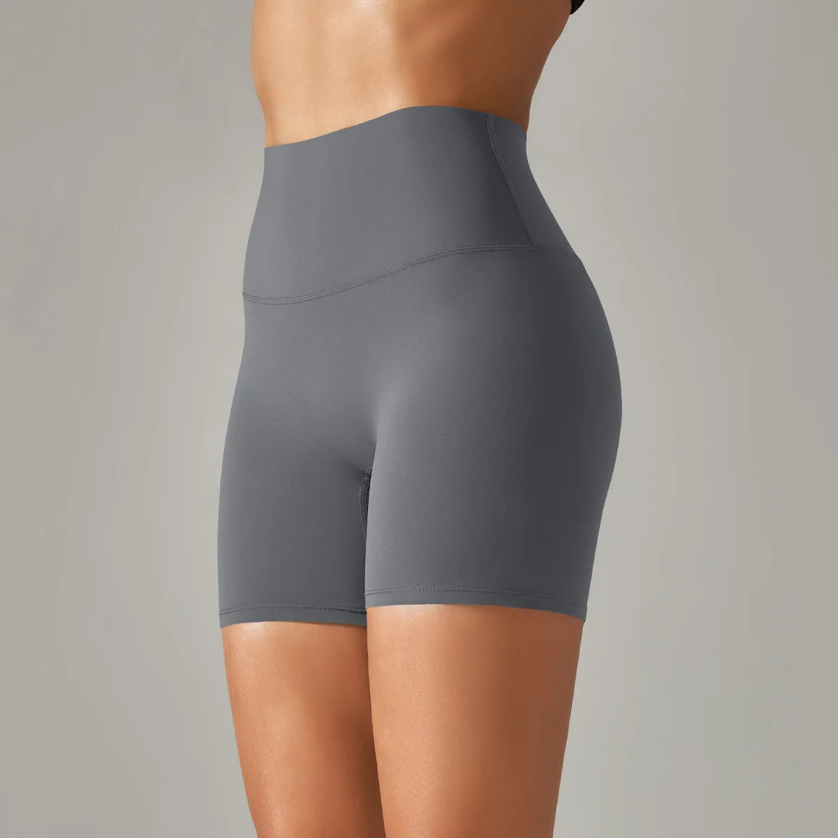 High-Waist Yoga Shorts – Seamless Nylon-Spandex Activewear for Women - Willen