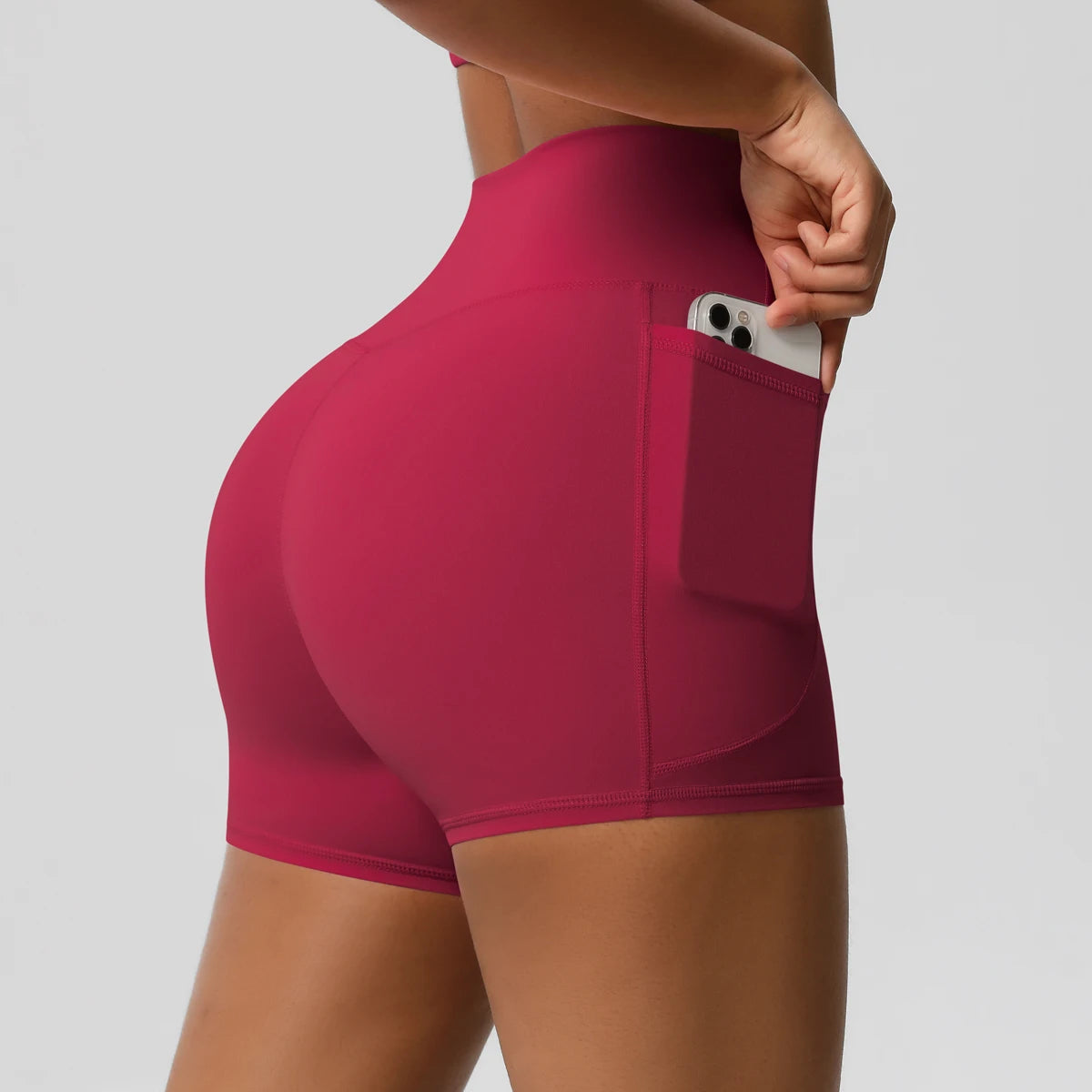 High-Waist Cycling & Gym Shorts – Quick-Dry Fabric with Pockets - Willen