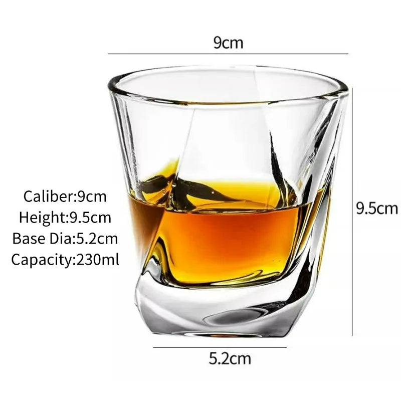 Classic Engraved Whiskey Tumbler – Clear Glass, 250ml - Willen