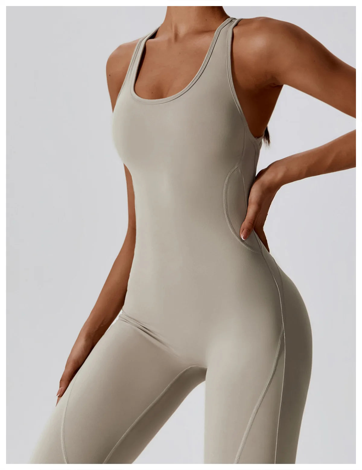 Seamless Workout Bodysuit – Sleeveless, Stretch Nylon-Spandex - Willen