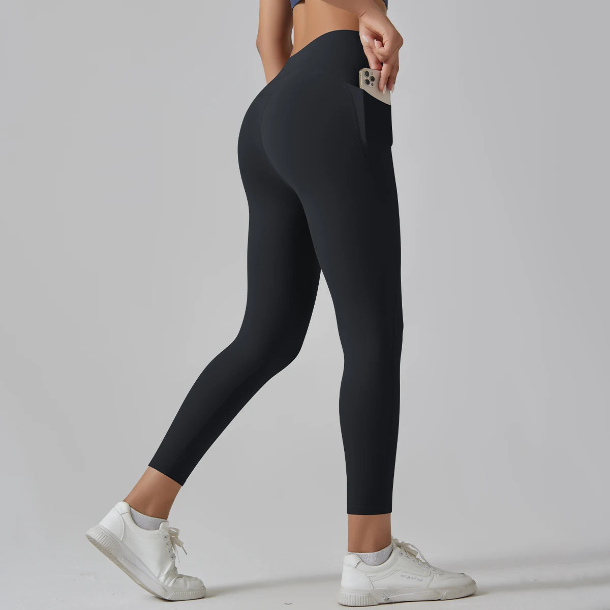 High-Waist Yoga Pants – Breathable Nylon-Spandex, Ankle-Length - Willen