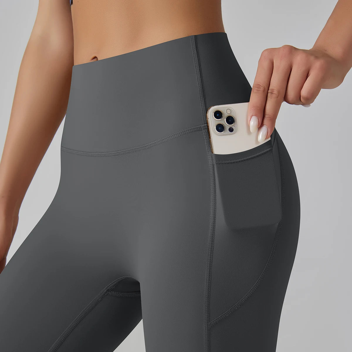 High-Waist Yoga Pants – Breathable Nylon-Spandex, Ankle-Length - Willen