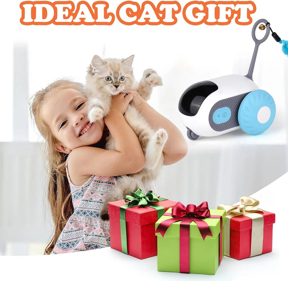 PawRacer Smart Chase Toy – Interactive Electronic Cat Toy with Remote & Obstacle Avoidance - Willen