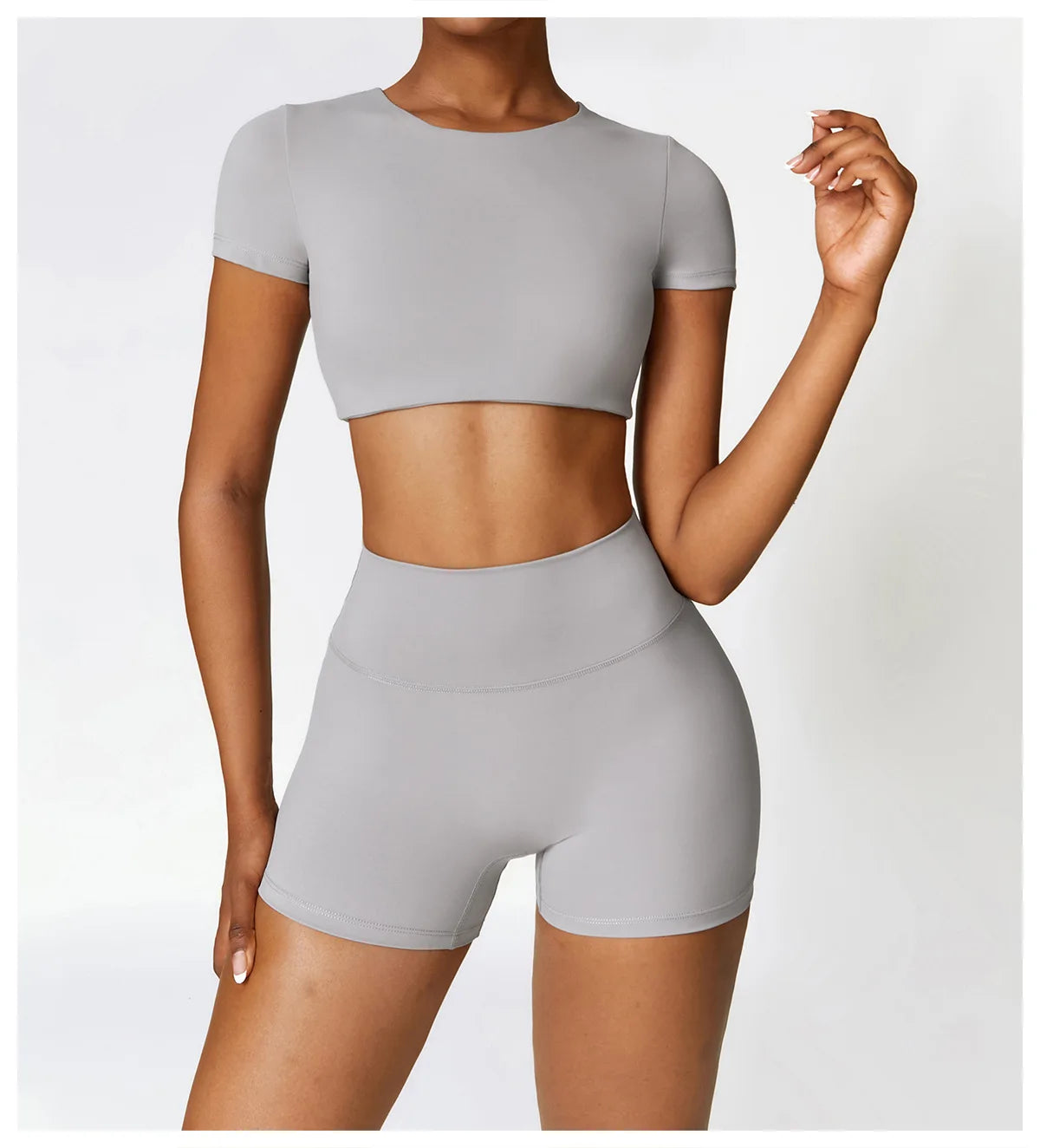 Seamless 2-Piece Yoga & Fitness Set – Nylon, Breathable - Willen