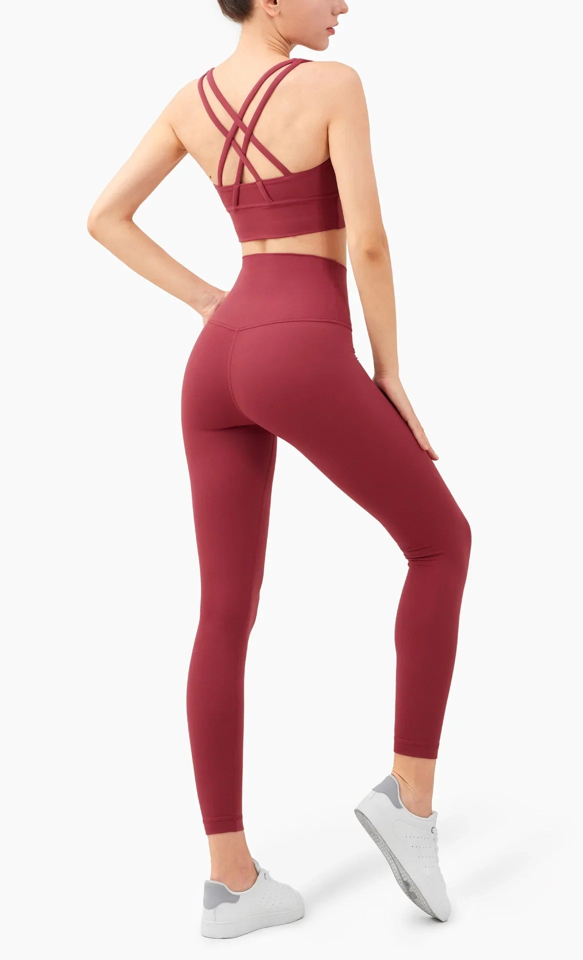 2-Piece Activewear Set – Cross-Back Bra & High-Waist Leggings - Willen