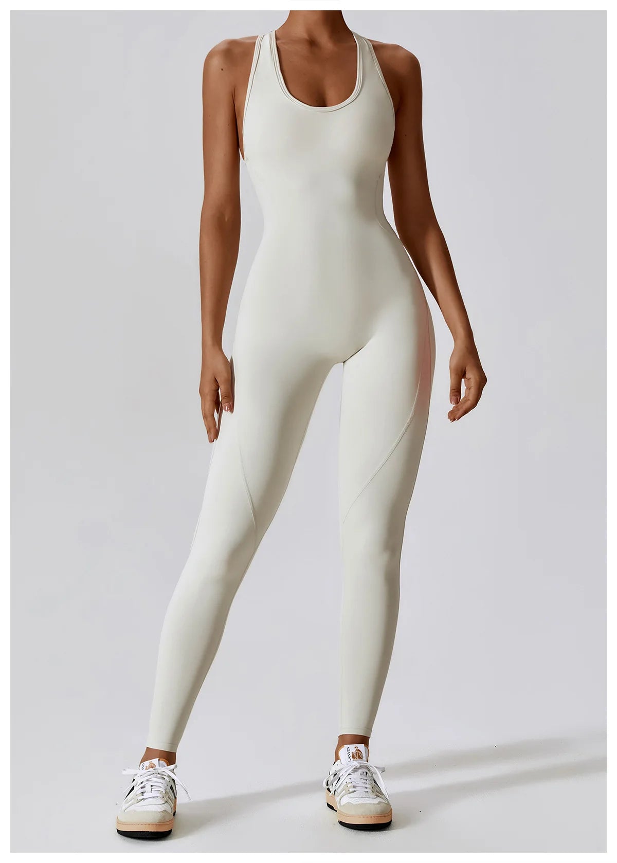 Seamless Workout Bodysuit – Sleeveless, Stretch Nylon-Spandex - Willen