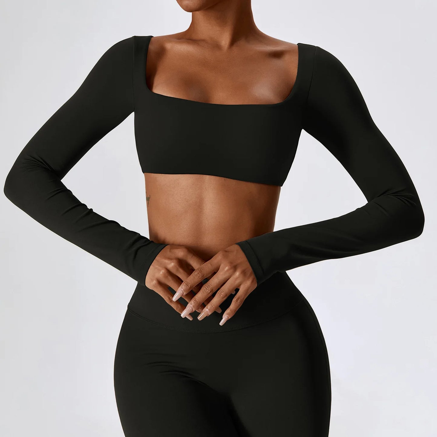 Seamless Active Crop Top – Long Sleeves & Flexible Fit for Training - Willen