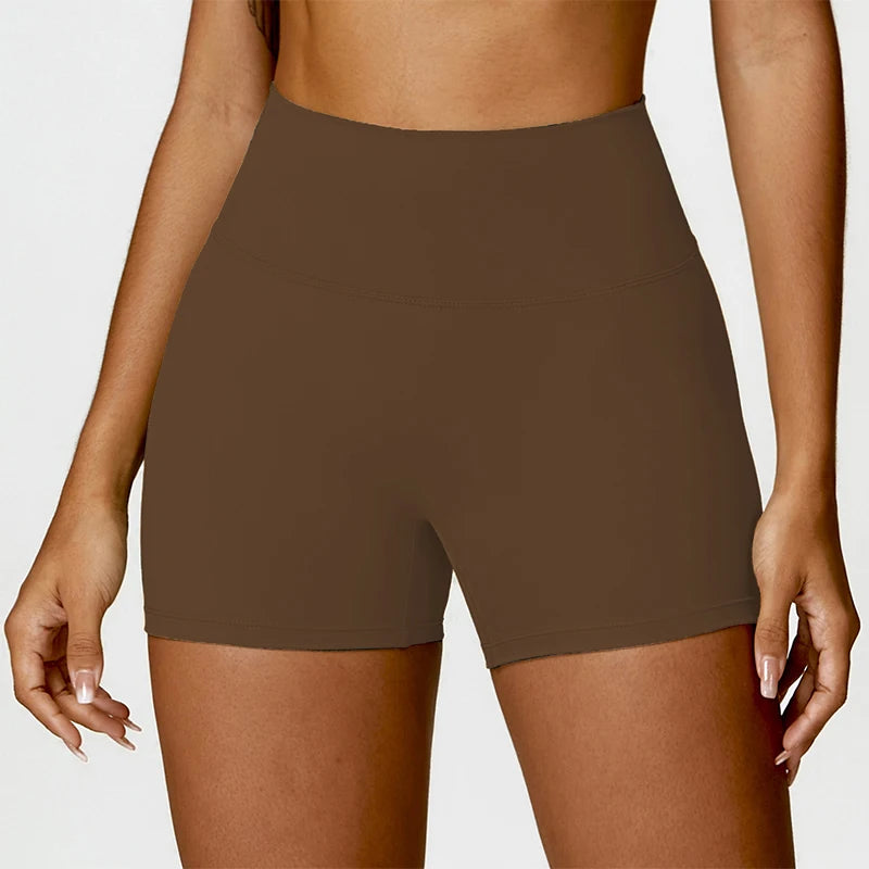 High-Waist Seamless Yoga Shorts – Breathable Stretch Fit for Active Comfort - Willen