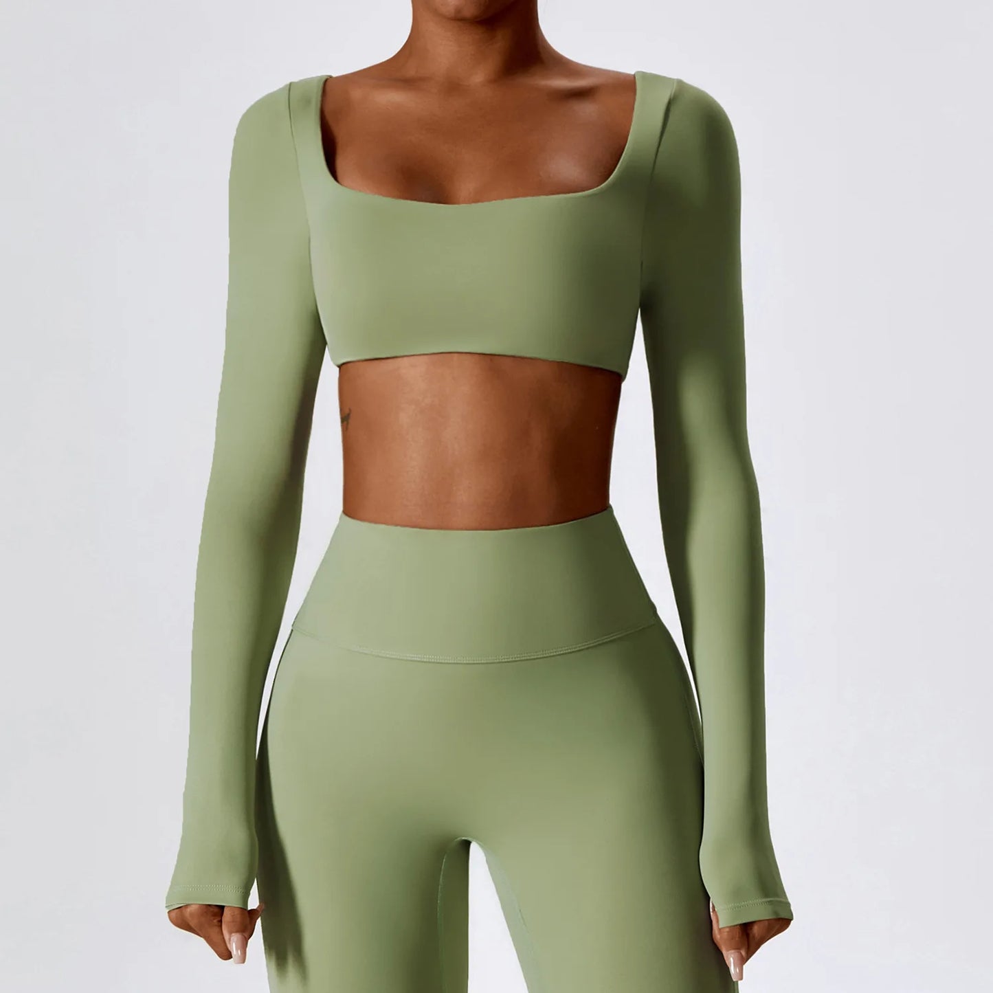 Seamless Active Crop Top – Long Sleeves & Flexible Fit for Training - Willen