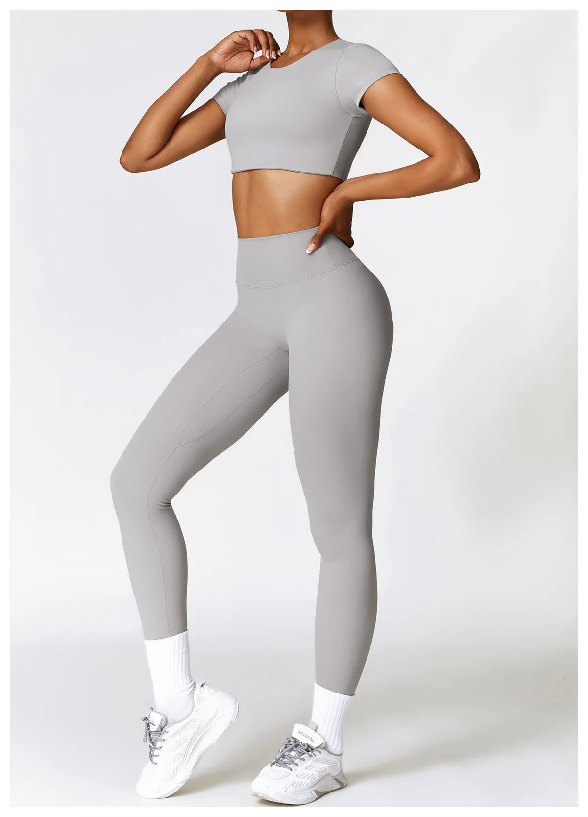 Seamless 2-Piece Yoga & Fitness Set – Nylon, Breathable - Willen