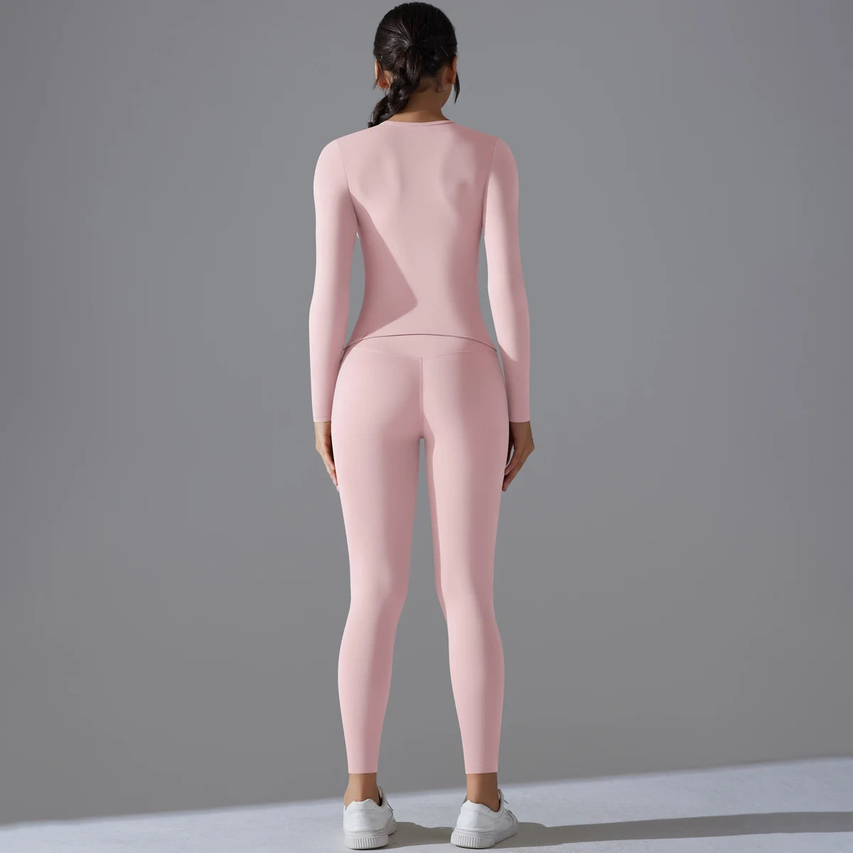 2-Piece Yoga & Fitness Set – Long-Sleeve Top & High-Waist Leggings - Willen