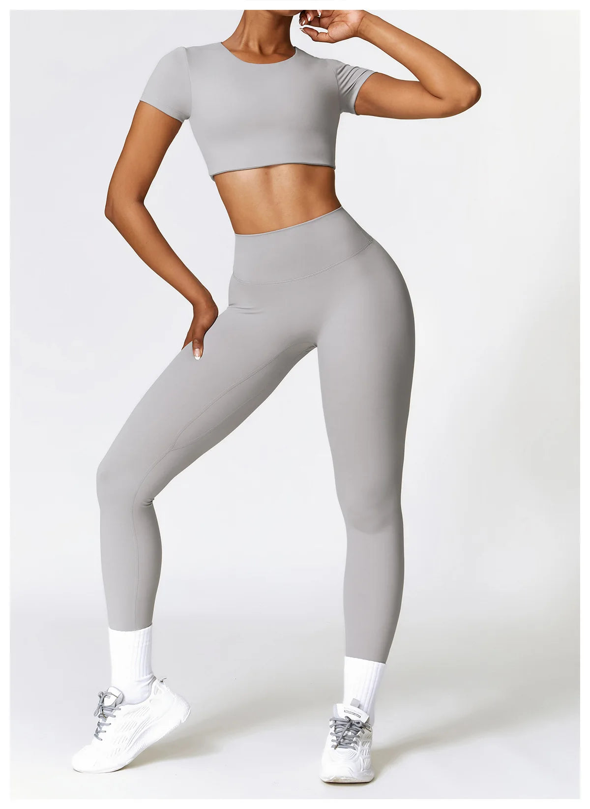 Seamless 2-Piece Yoga & Fitness Set – Nylon, Breathable - Willen