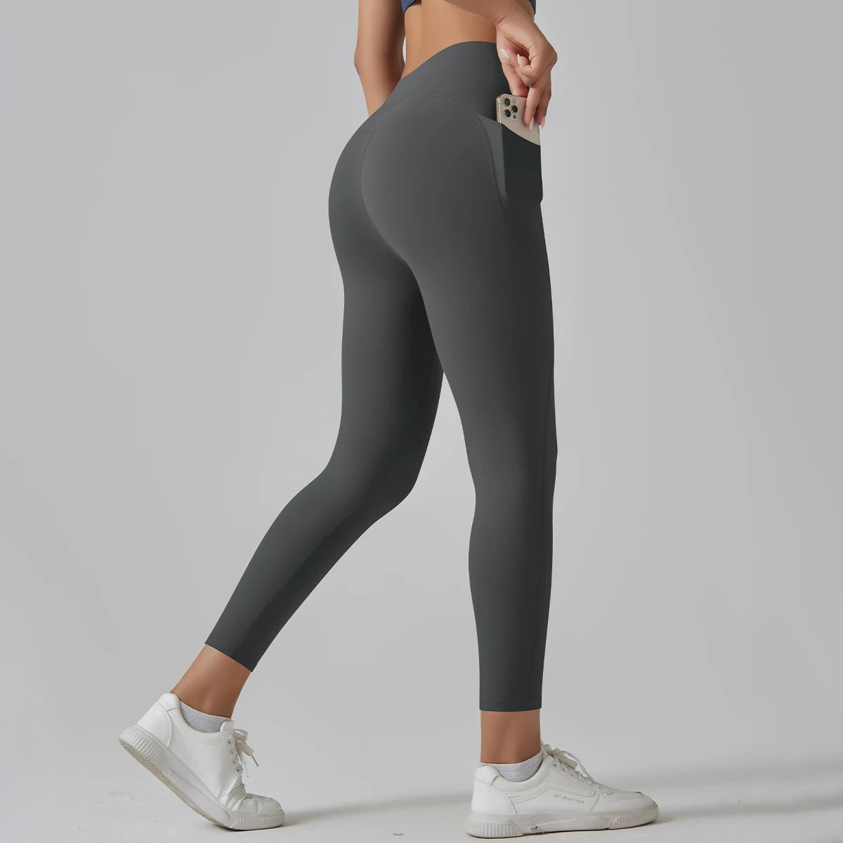 High-Waist Yoga Pants – Breathable Nylon-Spandex, Ankle-Length - Willen