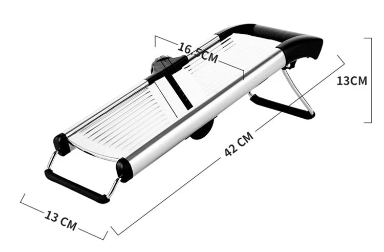 Adjustable Mandoline Slicer – Stainless Steel Blade, Non-Slip Base - Willen