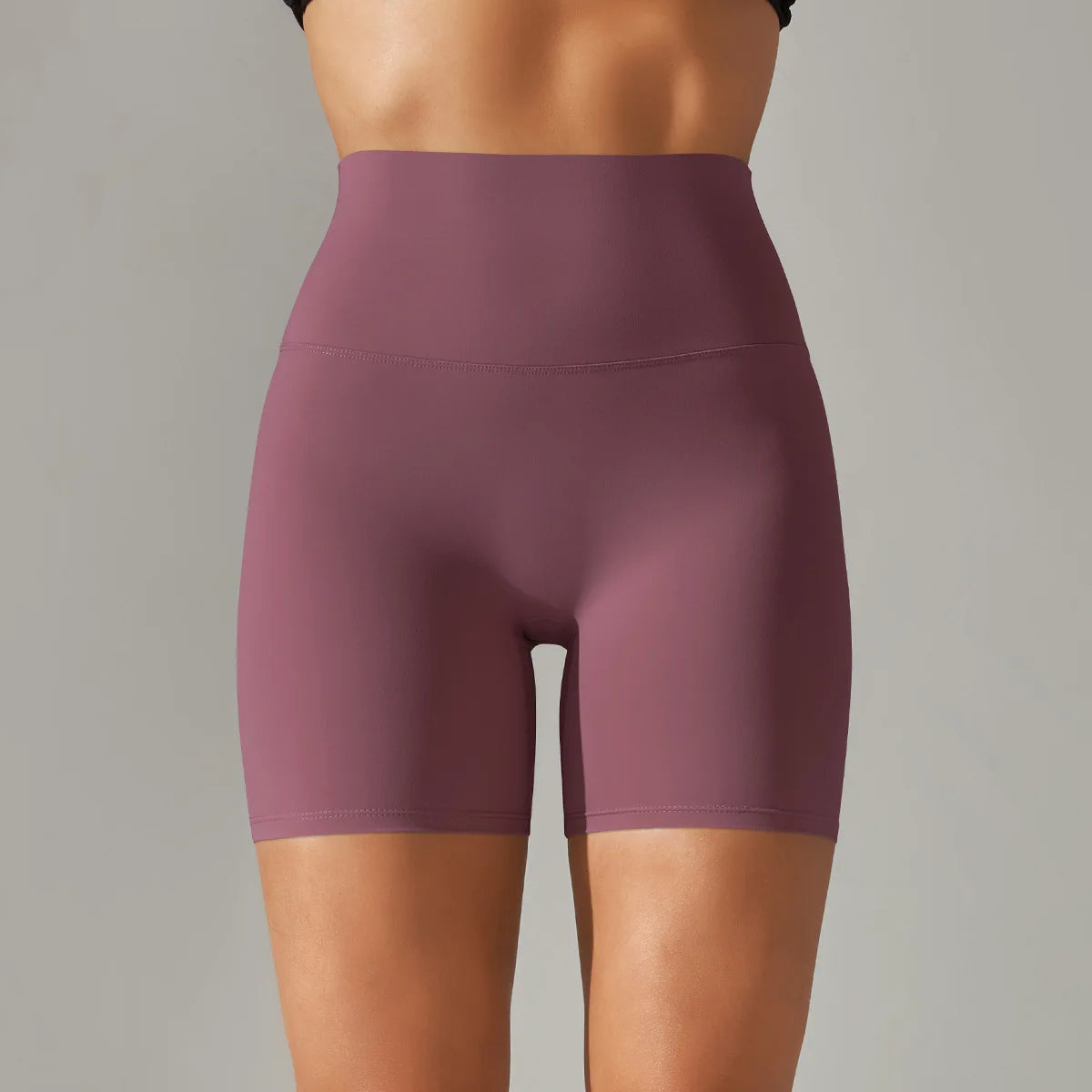 High-Waist Yoga Shorts – Seamless Nylon-Spandex Activewear for Women - Willen