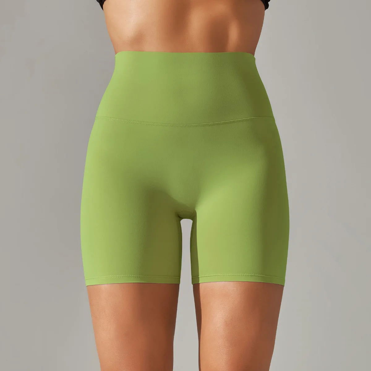 High-Waist Yoga Shorts – Seamless Nylon-Spandex Activewear for Women - Willen