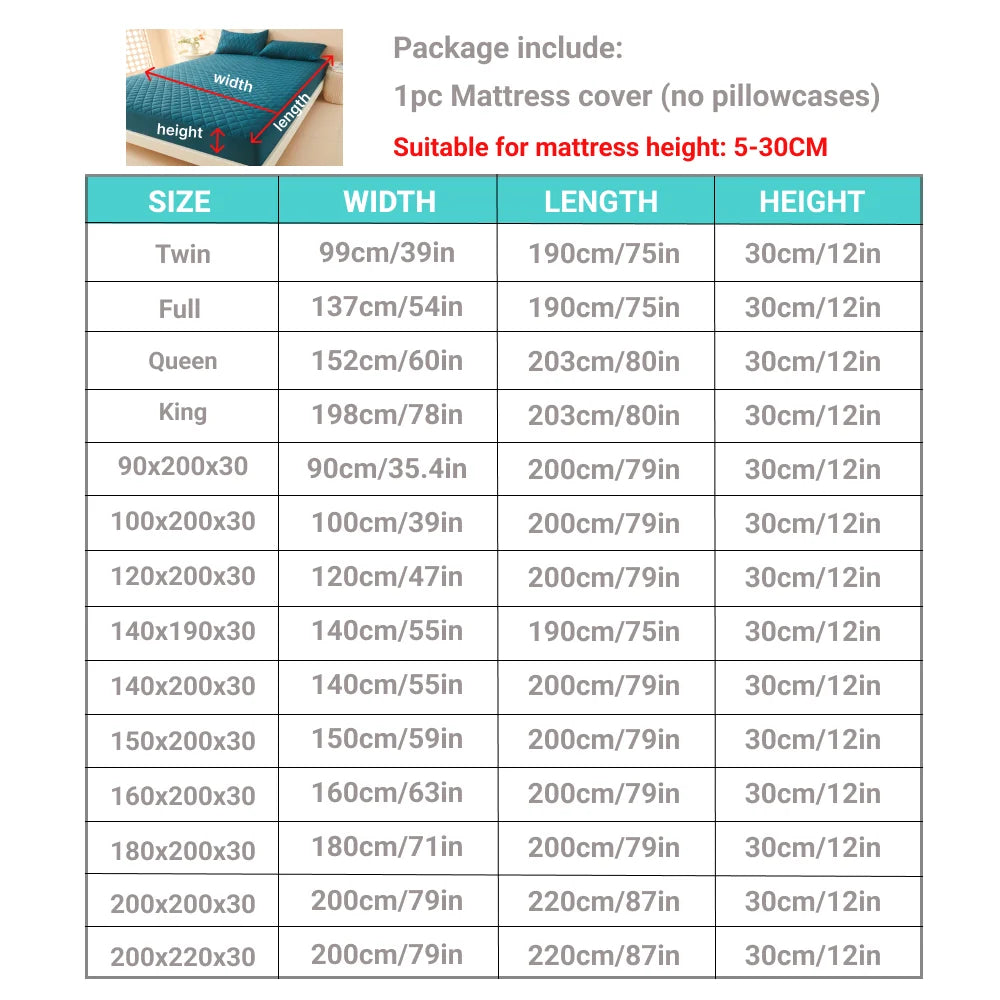 DryGuard 3D Mattress Protector – Waterproof, Breathable Fitted Cover for Home & Travel - Willen