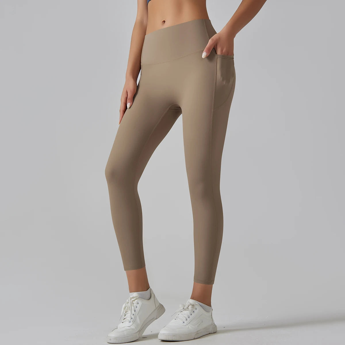 High-Waist Yoga Pants – Breathable Nylon-Spandex, Ankle-Length - Willen