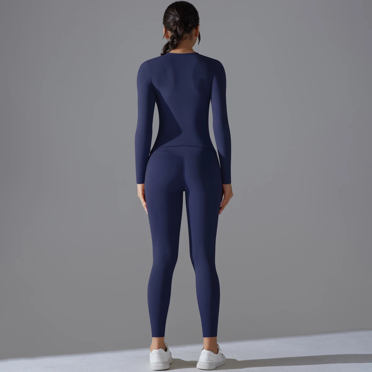 2-Piece Yoga & Fitness Set – Long-Sleeve Top & High-Waist Leggings - Willen