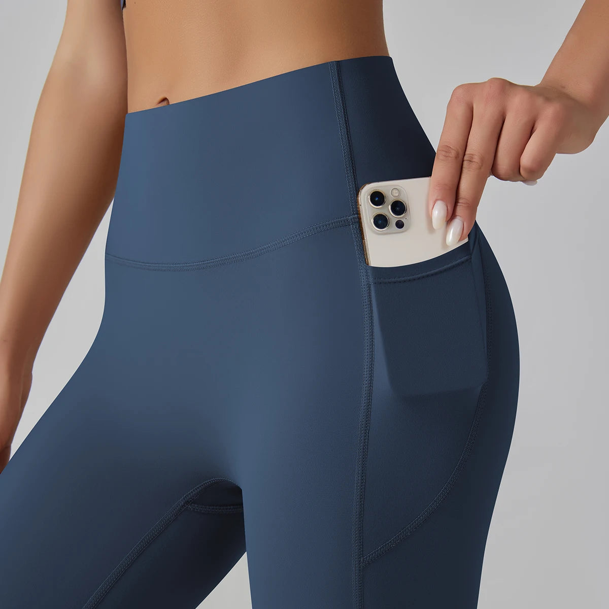High-Waist Yoga Pants – Breathable Nylon-Spandex, Ankle-Length - Willen